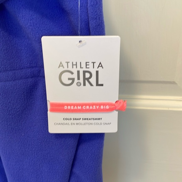 NWT Athleta Girl Cold Snap Sweatshirt,  in Amphitrite Blue - Picture 1 of 6